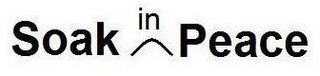 SOAK IN PEACE logo