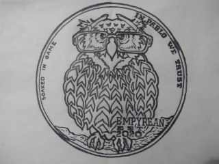 SOAKED IN GAME IN PABLO WE TRUST EMPYREAN EST 2020 logo