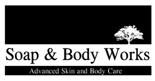 SOAP & BODY WORKS ADVANCED SKIN AND BODY CARE logo