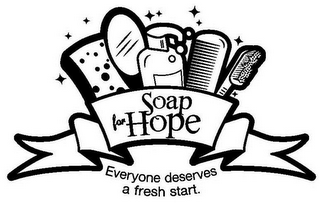 SOAP FOR HOPE EVERYONE DESERVES A FRESHSTART. logo