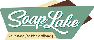 SOAP LAKE YOUR CURE FOR THE ORDINARY logo