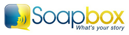SOAPBOX WHAT'S YOUR STORY logo