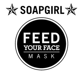 SOAPGIRL FEED YOUR FACE MASK logo
