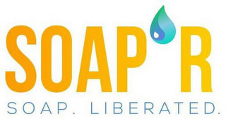 SOAP'R SOAP. LIBERATED. logo