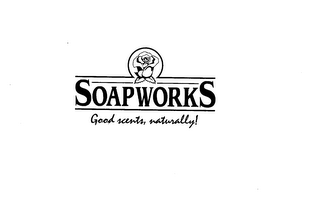 SOAPWORKS GOOD SCENTS, NATURALLY! logo