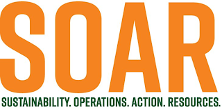 SOAR SUSTAINABILITY. OPERATIONS. ACTION. RESOURCES. logo