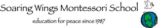 SOARING WINGS MONTESSORI SCHOOL, EDUCATION FOR PEACE SINCE 1987 logo