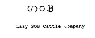 SOB LAZY SOB CATTLE COMPANY logo