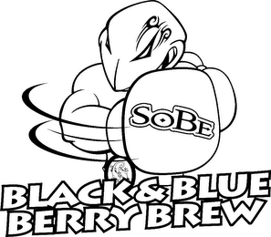 SOBE BLACK&BLUE BERRY BREW logo