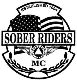 SOBER RIDERS MC ESTABLISHED 1994 logo