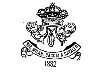 SOC. MILAN. CACCIA A CAVALLO 1882 logo