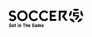 SOCCER 5 GET IN THE GAME logo
