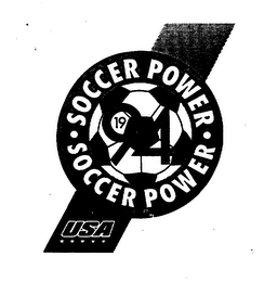 SOCCER POWER SOCCER POWER 1994 USA logo