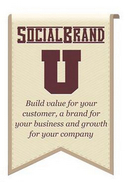 SOCIAL BRAND U BUILD VALUE FOR YOUR CUSTOMER, A BRAND FOR YOUR BUSINESS AND GROWTH FOR YOUR COMPANY logo