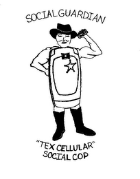 SOCIAL GUARDIAN "TEX CELLULAR" SOCIAL COP logo