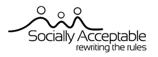 SOCIALLY ACCEPTABLE REWRITING THE RULES logo