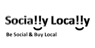 SOCIALLY LOCALLY BE SOCIAL & BUY LOCAL logo