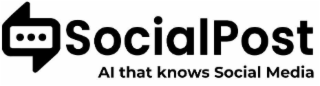 SOCIALPOST AI THAT KNOWS SOCIAL MEDIA logo