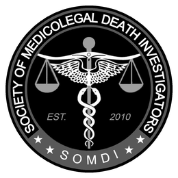 SOCIETY OF MEDICOLEGAL DEATH INVESTIGATORS SOMDI EST. 2010 logo