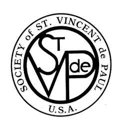 SOCIETY OF ST. VINCENT DE PAUL U.S.A. ST V D E P logo