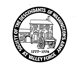 SOCIETY OF THE DESCENDANTS OF WASHINGTON'S ARMY AT VALLEY FORGE 1777-1778 logo