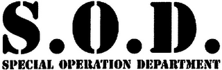 S.O.D. SPECIAL OPERATION DEPARTMENT logo