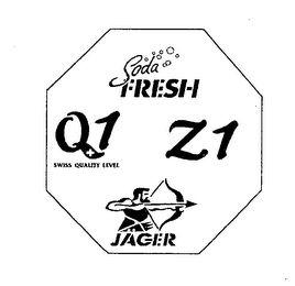 SODA FRESH Q1 SWISS QUALITY LEVEL Z1 JAGER logo