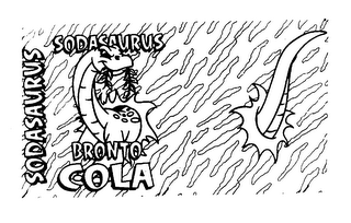 SODASAURUS BRONTO COLA logo