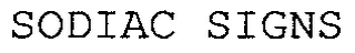 SODIAC SIGNS logo