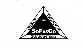 SOFASCO 1932 QUALITY PRODUCTS GUARANTEED logo