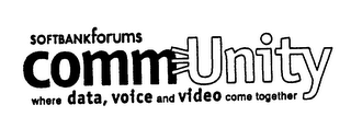 SOFTBANKFORUMS COMMUNITY WHERE DATA, VOICE AND VIDEO COME TOGETHER logo
