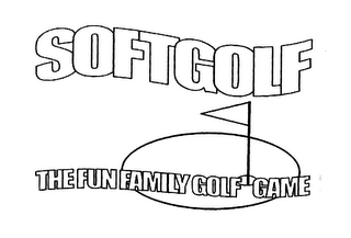 SOFTGOLF THE FUN FAMILY GOLF GAME logo