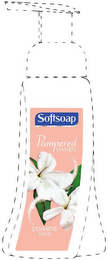 SOFTSOAP PAMPERED HANDS JASMINE OASIS logo