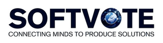 SOFTVOTE CONNECTING MINDS TO PRODUCE SOLUTIONS logo