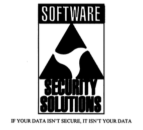 SOFTWARE SECURITY SOLUTIONS IF YOUR DATA ISN'T SECURE, IT ISN'T YOUR DATA logo