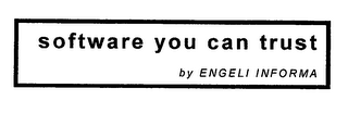 SOFTWARE YOU CAN TRUST BY ENGELI INFORMA logo