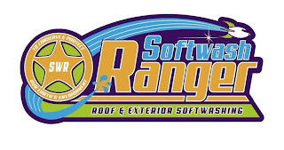 SOFTWASH RANGER ROOF & EXTERIOR SOFTWASHING SWR TO CONSERVE & PROTECT OUR EARTH'S ENVIRONMENT logo