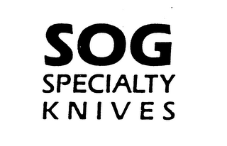 SOG SPECIALTY KNIVES logo