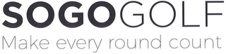 SOGOGOLF MAKE EVERY ROUND COUNT logo