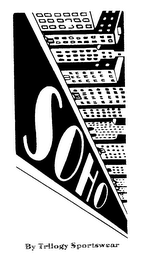 SOHO BY TRILOGY SPORTSWEAR logo