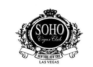 SOHO CIGAR CLUB NEW YORK NEW YORK LAS VEGAS logo