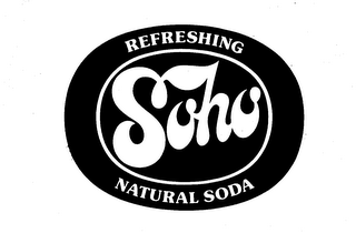 SOHO REFRESHING NATURAL SODA logo