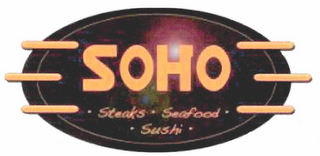 SOHO STEAKS SEAFOOD SUSHI logo