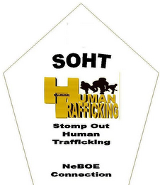 SOHT HUMAN TRAFFICKING STOMP OUT HUMAN TRAFFICKING NEBOE CONNECTION logo