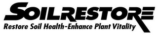 SOILRESTORE RESTORE SOIL HEALTH-ENHANCE PLANT VITALITY logo