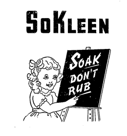 SOKLEEN SOAK DON'T RUB logo