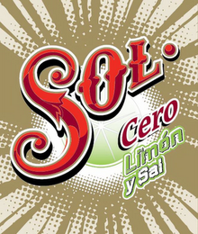SOL · CERO LIMÓN Y SAL logo
