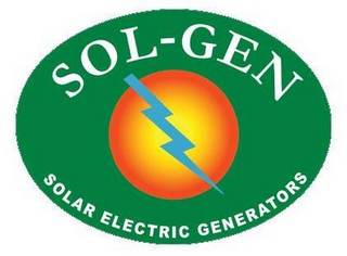 SOL-GEN SOLAR ELECTRIC GENERATORS logo