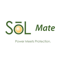 SOL MATE POWER MEETS PROTECTION. logo