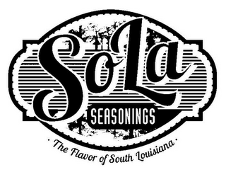 SOLA SEASONINGS ·THE FLAVOR OF SOUTH LOUISIANA· logo